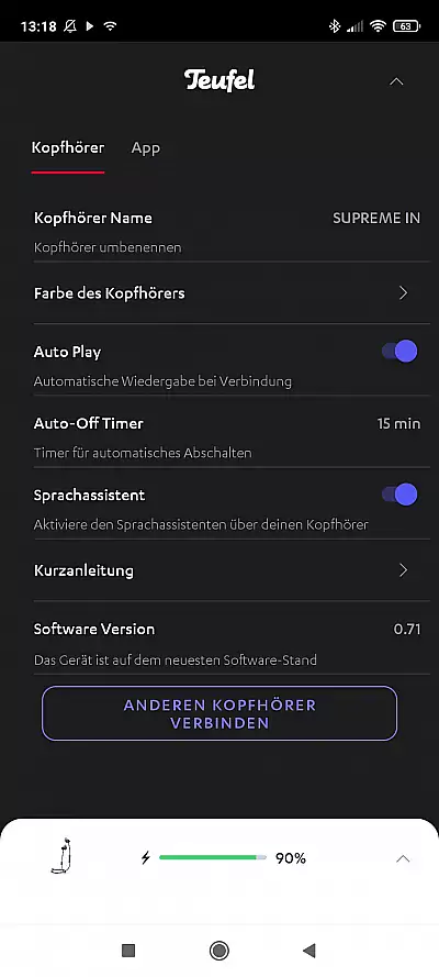 Teufel Supreme In App 1