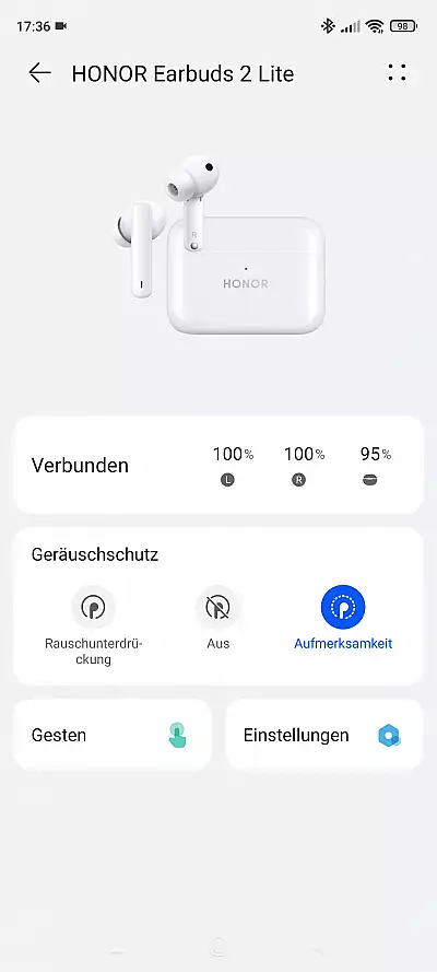 HONOR Earbuds2 lite Huawei App