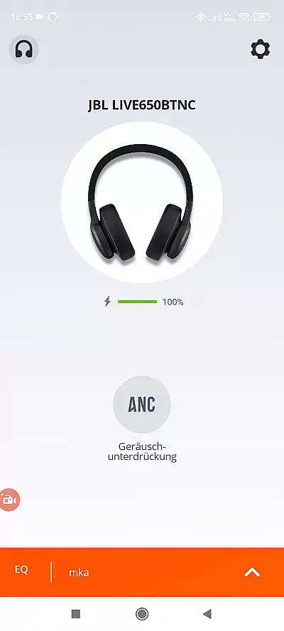 JBL LIVE-650-BTNC - Die App 1