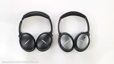 Der Bose QuietComfort 45 neben dem QC25