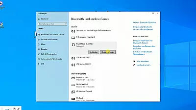 Bluetooth-Kopfhörer am PC entfernen