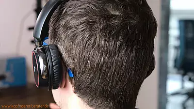 Brille hinter dem Ohr - OverEar-Kopfhörer