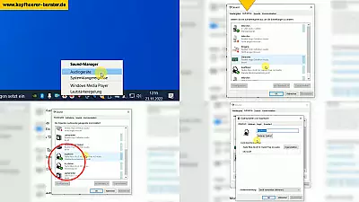 Bluetooth-Kopfhörer Mikrofoneinstellungen öffnen