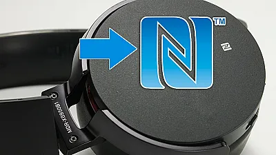 Kopfhörer mit NFC-Logo