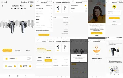 Die Earfun App in der Übersicht