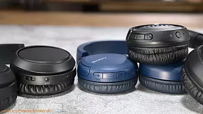 Bedienelemente: JBL TUNE 510 BT , Sony CH510 und der Philips TAH4205