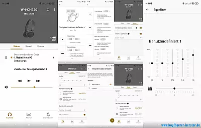 Sony WH CH520 App Übersicht