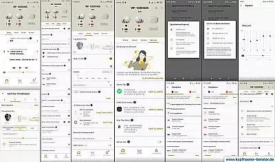 Die App des Sony WF-1000-XM5 - Funktionsübersicht 1