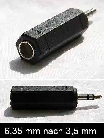 6,35 und 3,5 mm Adapter