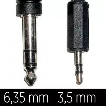 Klinkestecker 3,5 mm und 6,35 mm