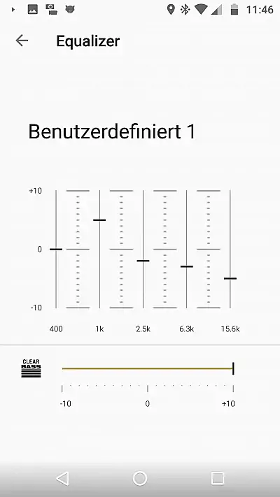 Equalizer der App