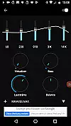 Kopfbügel mit Polster Equalizer Smartphone