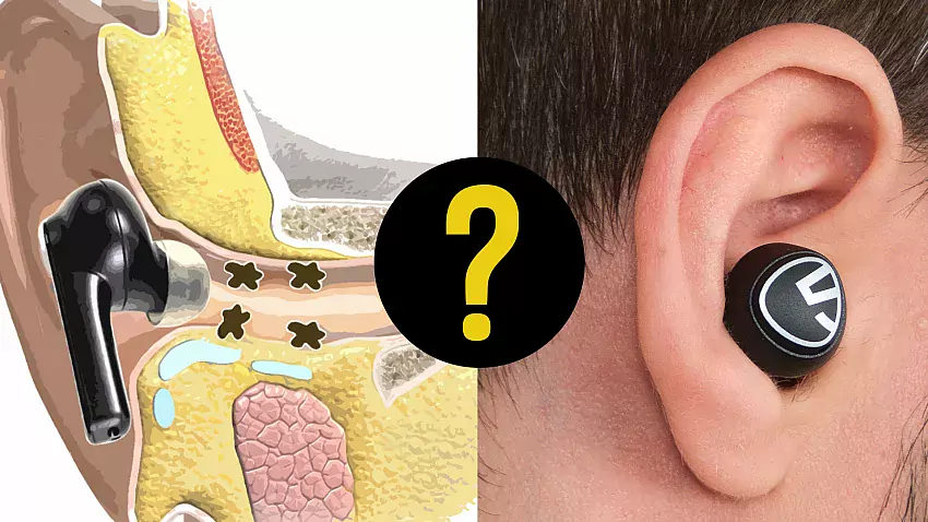 InEar-Kopfhörer im Ohr- Sind Kopfhörer ungesund