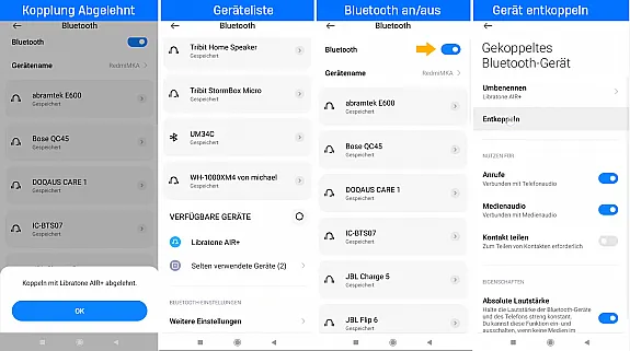 Bluetooth Kopplung durchführen