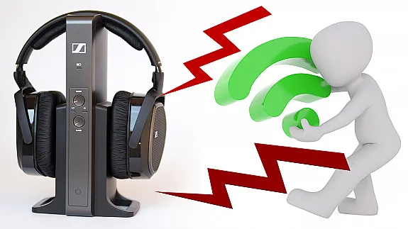 Funkkopfhörer WLAN Störungen