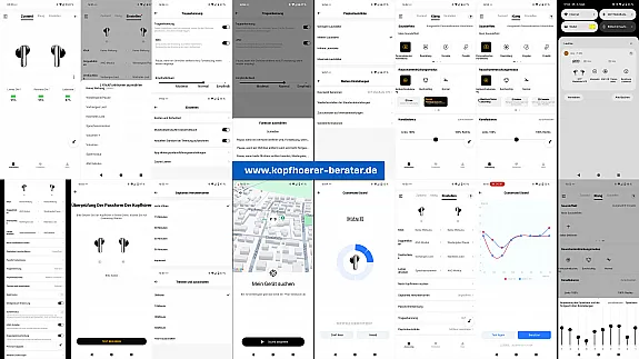 QYC MeloBuds N70 - Funktionsübersicht der App
