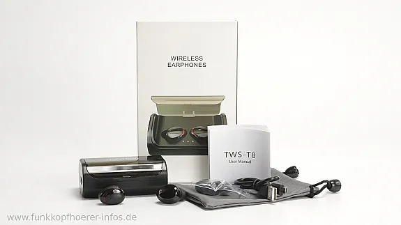 Lieferumfang des Holyhigh TWS T8
