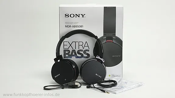 Lieferumfang des Sony MDR XB950B1
